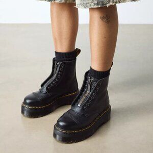 Dr. Martens Sinclair Black Leather Platform Boots